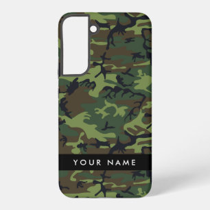 Grünes Tarnmuster, Ihr Name, Personalisieren Samsung Galaxy Hülle