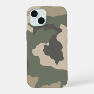 Grünes Tarnmuster iPhone 15 Hülle