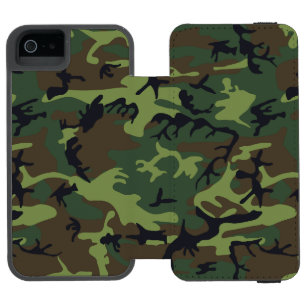 Grünes Tarnmuster, Militärisches Muster, Armee Incipio Watson™ iPhone 5 Geldbörsen Hülle