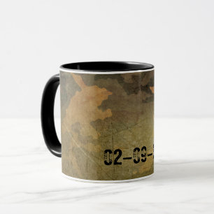 Grünes Tarnmuster vintage V2.0 Tasse