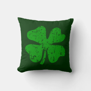 Grünes throwkissen Kleeblattklee St. Patricks Kissen