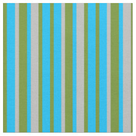 Grünes, tiefes Himmelblau und graues gestreiftes/g Stoff