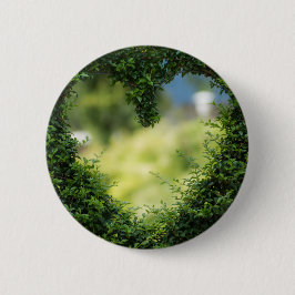 Grünes Topiary Heart Button