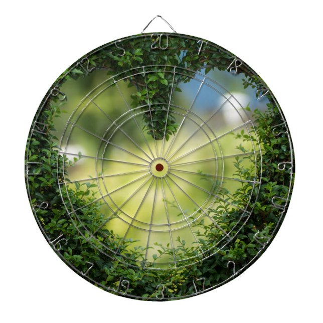 Grünes Topiary Heart Dartscheibe (vorne)