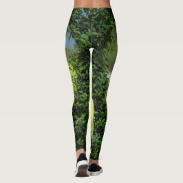 Grünes Topiary Heart Leggings