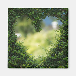 Grünes Topiary Heart Magnet