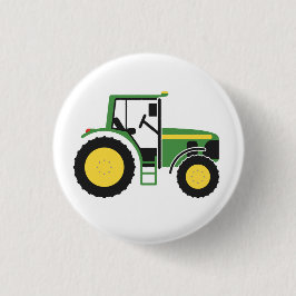 Grünes Traktor-Abzeichen Button
