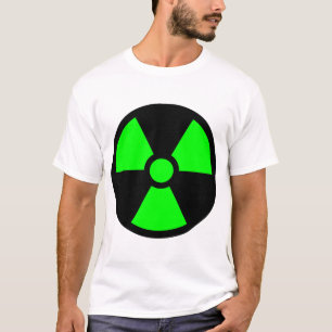 Grünes Treillesymbol auf schwarzem Hintergrund T-Shirt