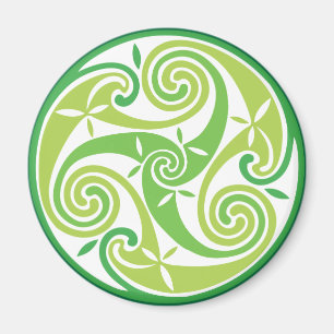 Grünes triskel magnet