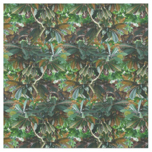 Grünes tropisches Jungle-Muster Stoff