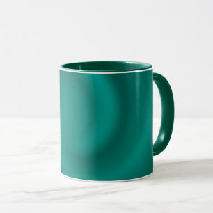 Grünes, türkisfarbenes Spiralmuster Tasse