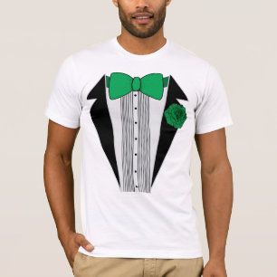 Grünes Tuxedo-Shirt T-Shirt