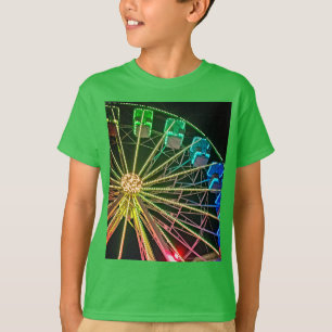 Grünes und blaues Riesenrad T-Shirt