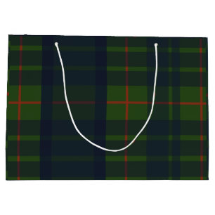 Grünes und blaues rotes Tartan-Karo schottischer K Große Geschenktüte