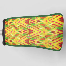 Grünes und braunes Muster Golf Headcover