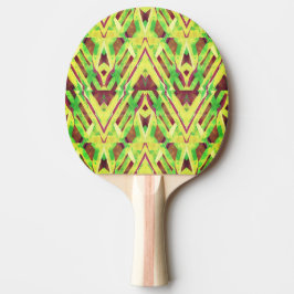 Grünes und braunes Muster Tischtennis Schläger