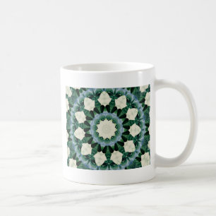 Grünes und Cerulean Blau-Mandala Sacramentos Kaffeetasse