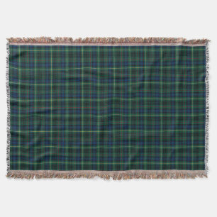Grünes und königliches Blau-Stewart-Clan-Jagd Decke