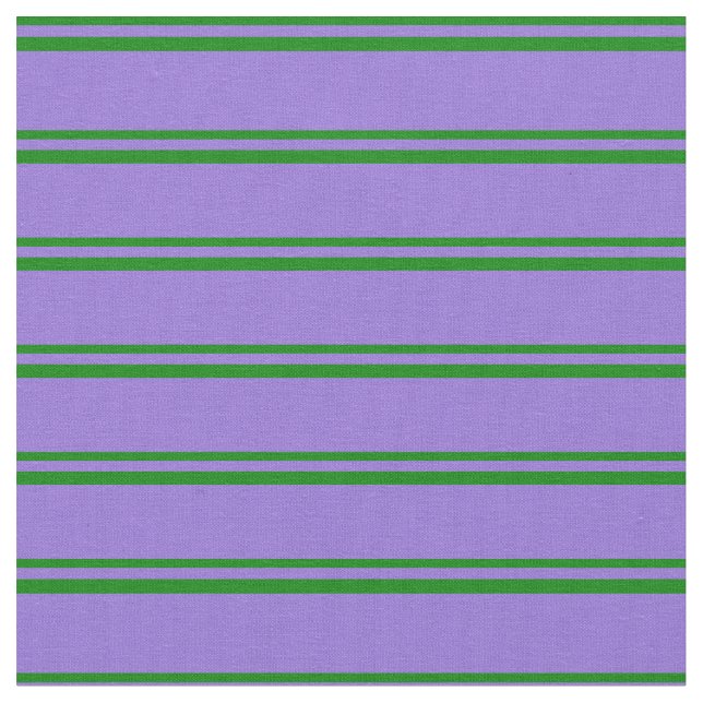 Grünes und Lila Lines-Muster Stoff (Nahaufnahme)