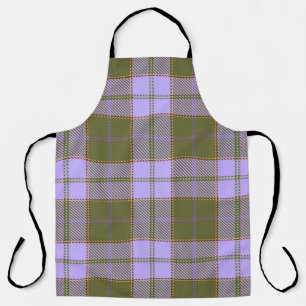 Grünes und lila schottisches Tartan-Karo nahtloses Schürze