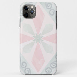 Grünes und rosa pastellfarbenes Diamantmuster Case-Mate iPhone Hülle