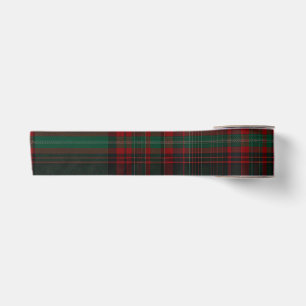 Grünes und rotes Karo-Tartan-Band Satinband