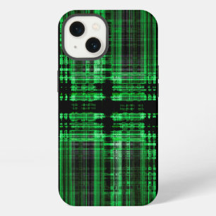 Grünes und schwarzes Matrixmuster Case-Mate iPhone Hülle