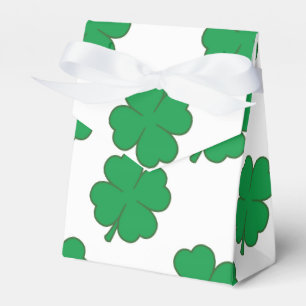 Grünes und weißes Kleeblatt Kelly, Klee 4-Leaf Geschenkschachtel