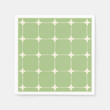 Grünes und Weißes Raster Minimalistischer Tropisch