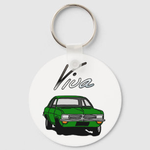 Grünes Vauxhall Viva HC Schlüsselanhänger