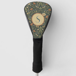 Grünes Vintage-Muster im Stil von William Morris Golf Headcover