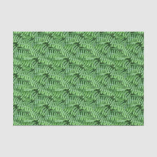 Grünes Waldland Ferns Muster Natur Seidenpapier
