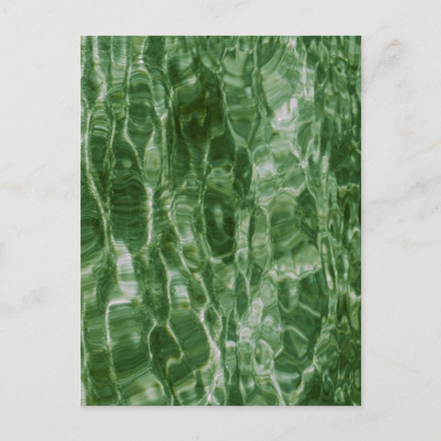 Grünes Wasser Postkarte (Vorderseite)