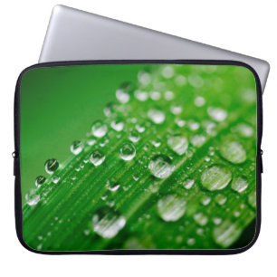 Grünes Wasserblatt Laptopschutzhülle