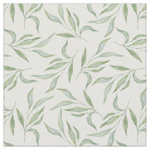 Grünes Wasserfarben-Blatt Botanisches Muster