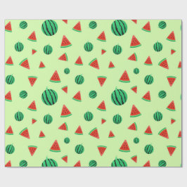 Grünes Watermelon Muster Geschenkpapier