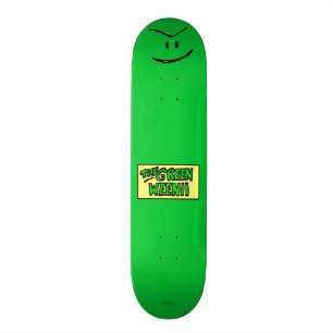 Grünes Weenii Skateboard mit LKWs 'n dreht sich
