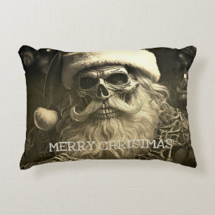 Grünes Weihnachten - Skelett-Weihnachtsmann 65609 Dekokissen