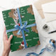 Grünes Weihnachtsboxer-Welpen-Packpapier Geschenkpapier (Gifting)