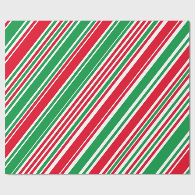 Grünes Weißes Kreuz Geschenkpapier (Flach)