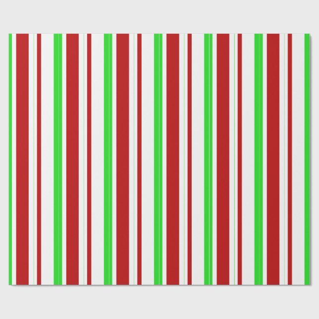 Grünes, weißes, rot gefärbtes Papier zum Umhüllen  Geschenkpapier (Flach)