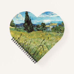Grünes Weizenfeld Vincent van Gogh Notizbuch