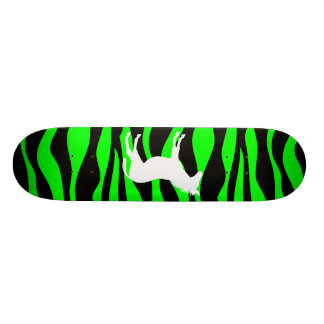 Grünes Zebra-Skateboard Skateboard