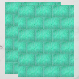 Grünes Ziegelmuster, Scrapbook Paper