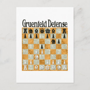 Grünfeld Defense Postkarte