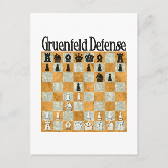 Grünfeld Defense Postkarte (Vorderseite)