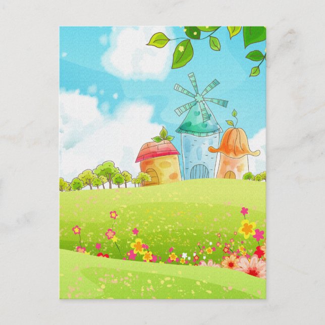 Grünfeld Postkarte (Vorderseite)