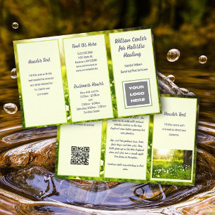 Grünflächen-Business-Logo-Broschüre Flyer