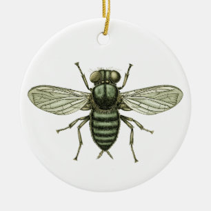 Grünfliege Keramik Ornament