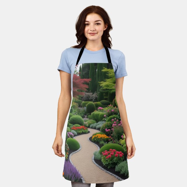 Grüngarten Schürze (Getragen)